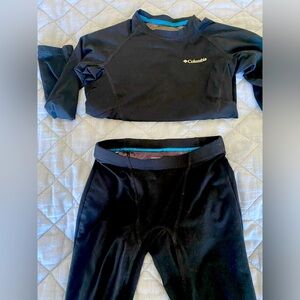Kids columbia omni heat thermal top and bottom